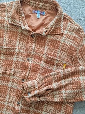Urban Outfitters UO Men's Check Twill Work Overshirt 100% Cotton Sz L